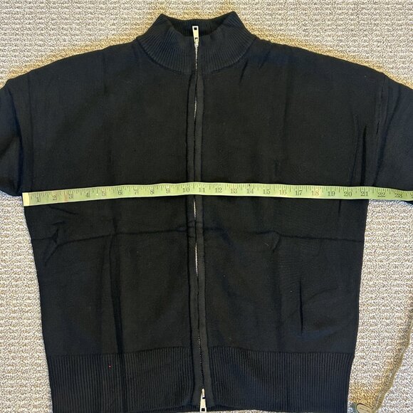 VIMPUNEC Fall Casual Cardigan Mock Neck Cardigan Black Small - Picture 7 of 10